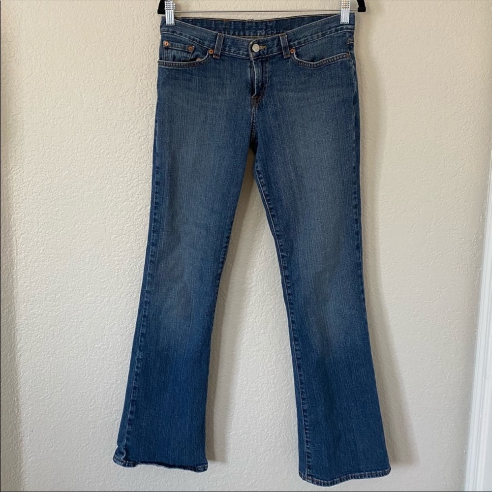 Lucky Brand Mid Rise Medium Wash Flare Jeans